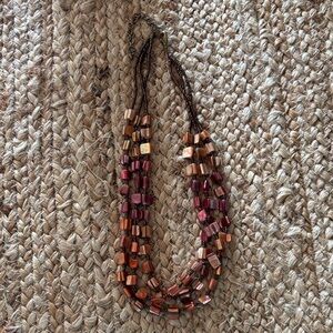 Glass beaded necklace